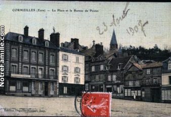 CORMEILLES HIER 3 Pl. de Gaulle avec clocher