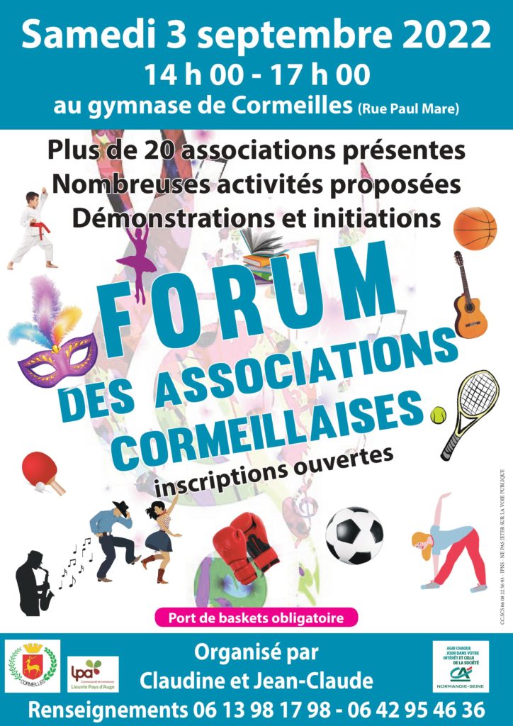 AFFICHE FORUM DES ASSO. CORMEILLES 2022 (1)
